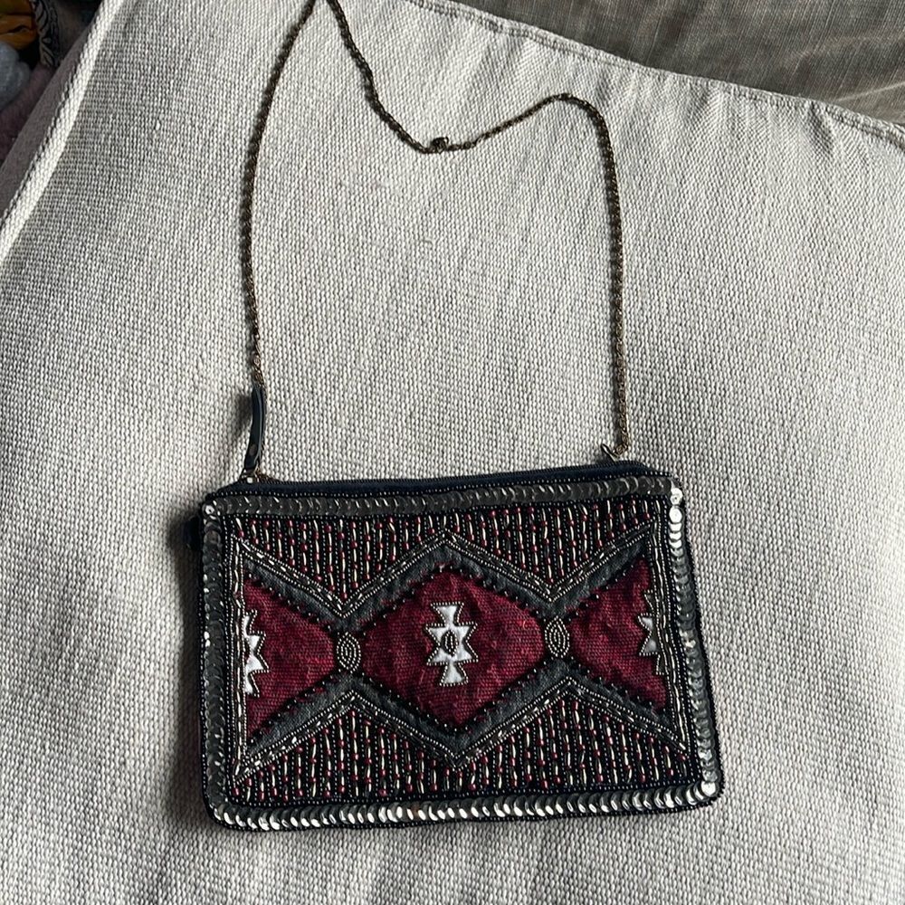 Gorgeous beaded Southwest Steve Madden bag.  No stains!